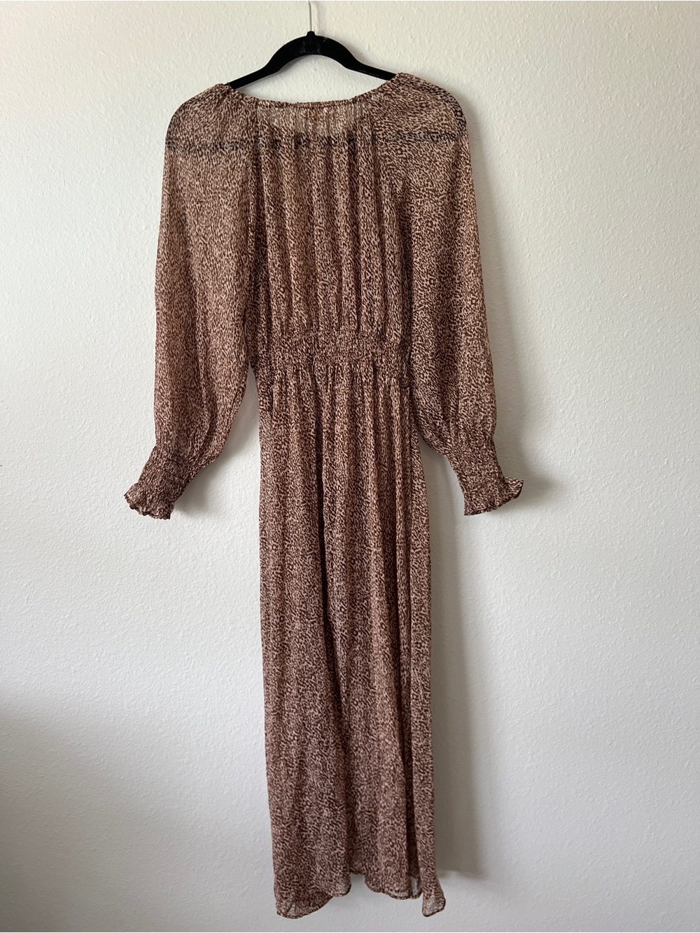 MNG Lagoon Women’s Animal Print Maxi Long Sleeve Dress Size 2 - Picture 9 of 9